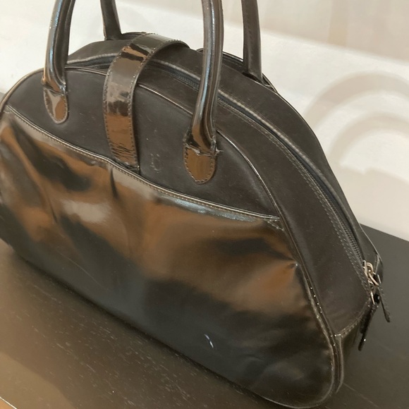 Black Patent Leather Dior Saddle Bowler Bag - Picture 5 of 12